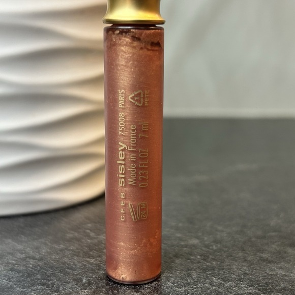 NEW Sisley Phyto Lip Eclat Care Lipgloss - 7 GOLDEN Full Size HTF - Picture 3 of 13